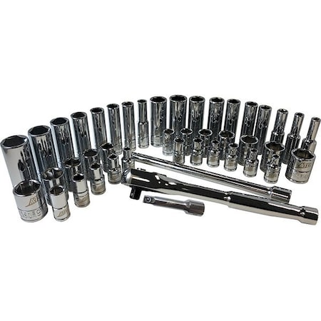 Atd Tools ATD 44-Piece 1/4-inch Drive 6-Point SAE and Metric Pro Socket Set 1200